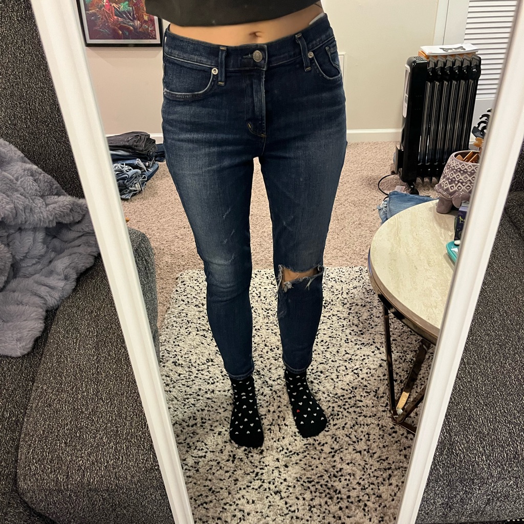 Agolde Skinny Jeans With Distressed Detailing